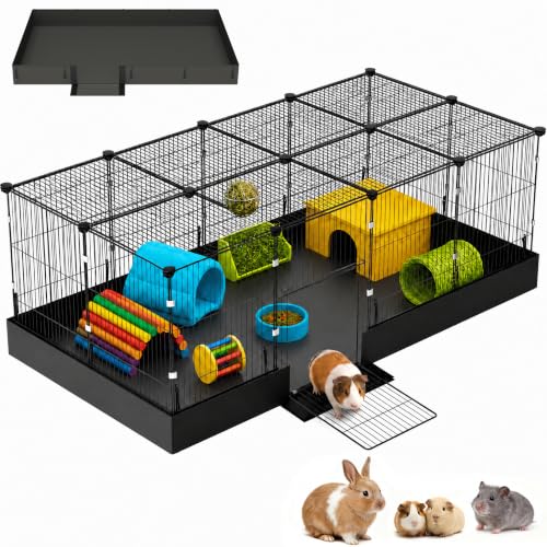 SNAAT Enclosed Hamster Cage with Door — Solid Roof